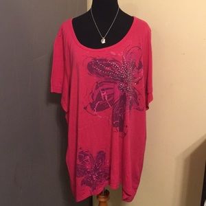 Pink flower top